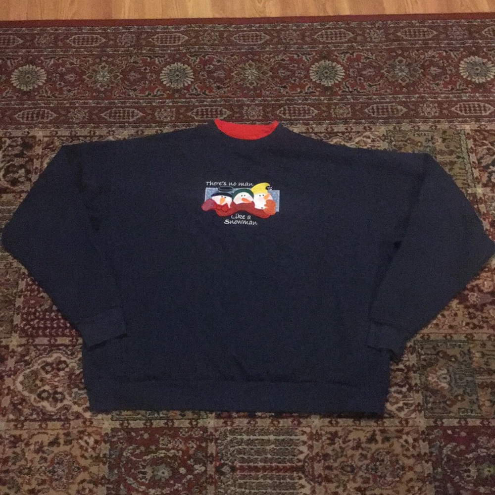 There’s no man like a Snowman Sweatshirt 3X